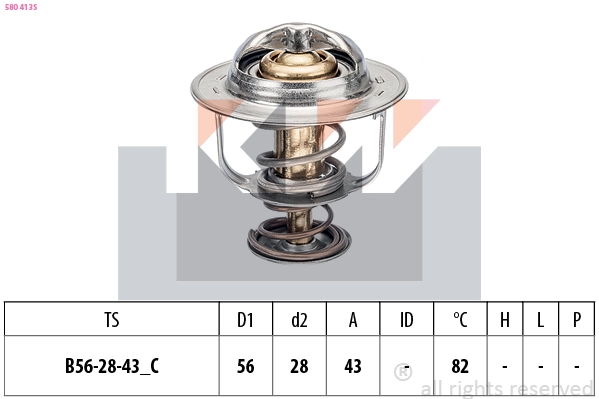 Thermostat, coolant (580 413S)