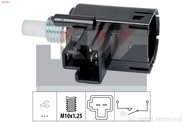 Switch, clutch control (cruise control) (510 257)