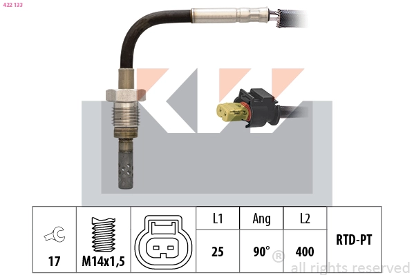 Sensor, exhaust gas temperature (422 133)