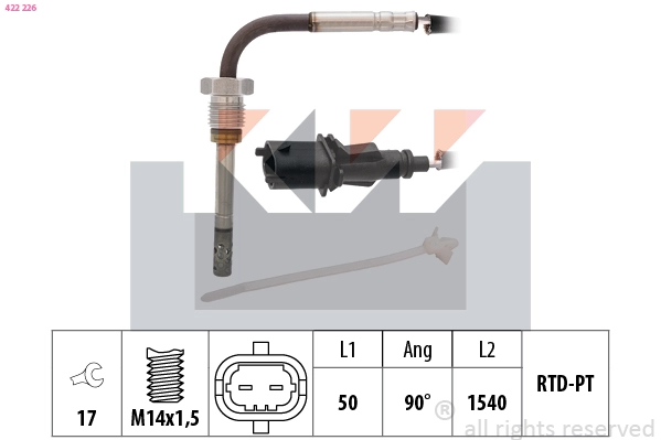 Sensor, exhaust gas temperature (422 226)