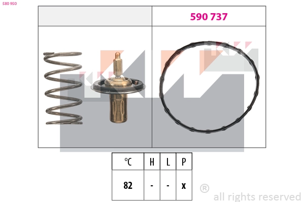 Thermostat, coolant (580 950)
