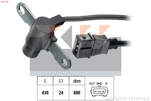 Sensor, crankshaft pulse (453 198)