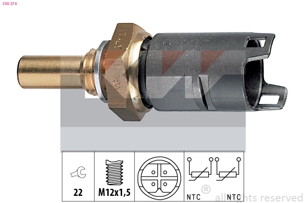 Sensor, coolant temperature (530 274)