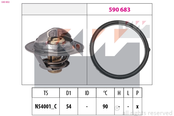 Thermostat, coolant (580 802)