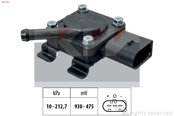 Sensor, exhaust pressure (493 312)