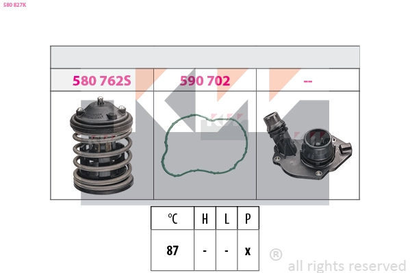 Thermostat, coolant (580 827K)