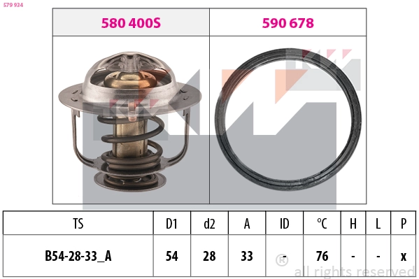 Thermostat, coolant (579 934)