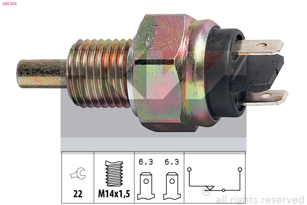 Switch, reverse light (560 035)