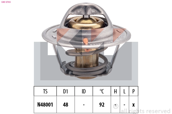 Thermostat, coolant (580 376S)