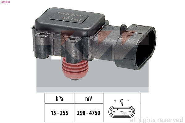 Air Pressure Sensor, altitude adaption (493 051)