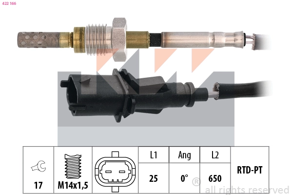 Sensor, exhaust gas temperature (422 166)