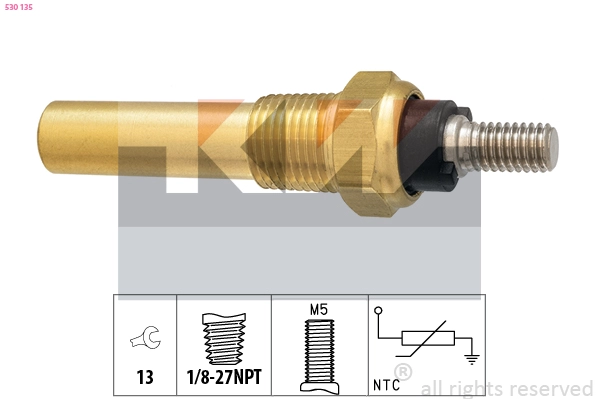 Sensor, coolant temperature (530 135)