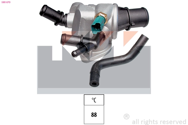 Thermostat, coolant (580 670)