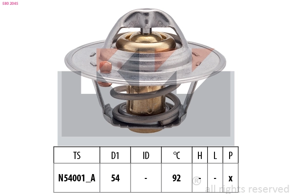 Thermostat, coolant (580 204S)