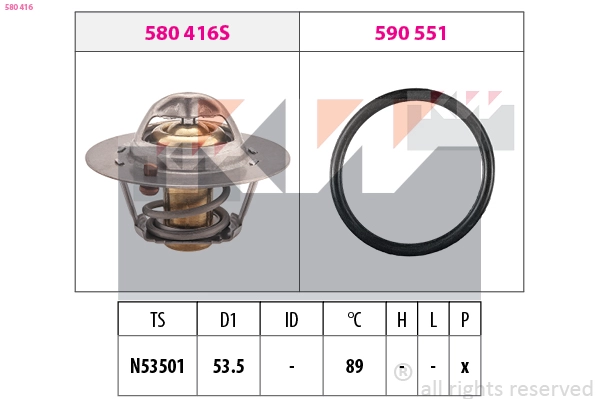 Thermostat, coolant (580 416)