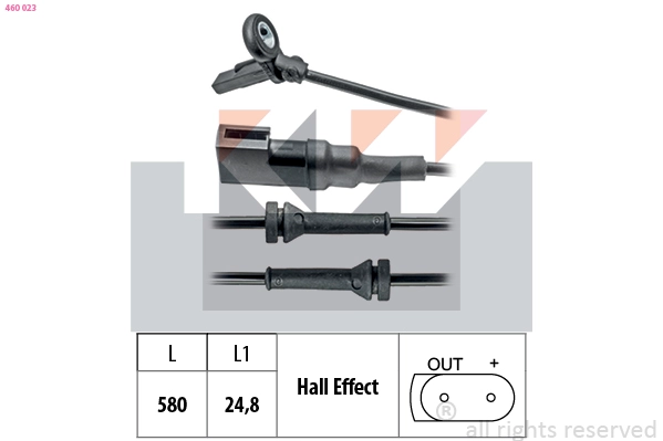 Sensor, wheel speed (460 023)