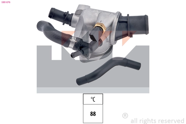 Thermostat, coolant (580 676)