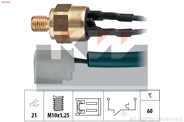 Temperature Switch, coolant warning lamp (540 094)