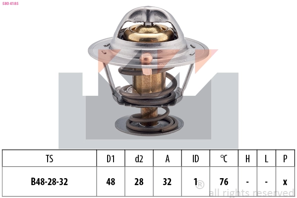 Thermostat, coolant (580 418S)