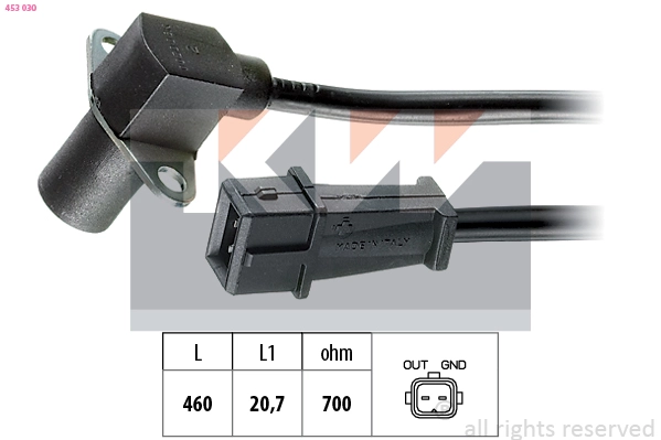 Sensor, crankshaft pulse (453 030)