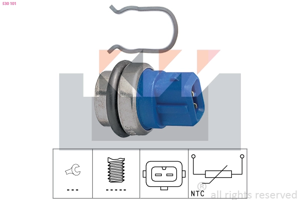 Sensor, coolant temperature (530 101)