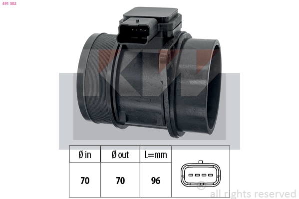 Mass Air Flow Sensor (491 302)