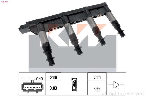 Ignition Coil (470 483)