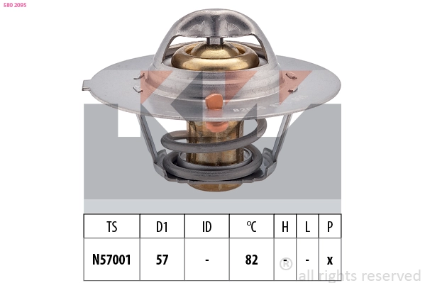 Thermostat, coolant (580 209S)