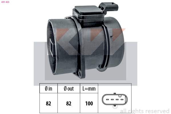 Mass Air Flow Sensor (491 455)