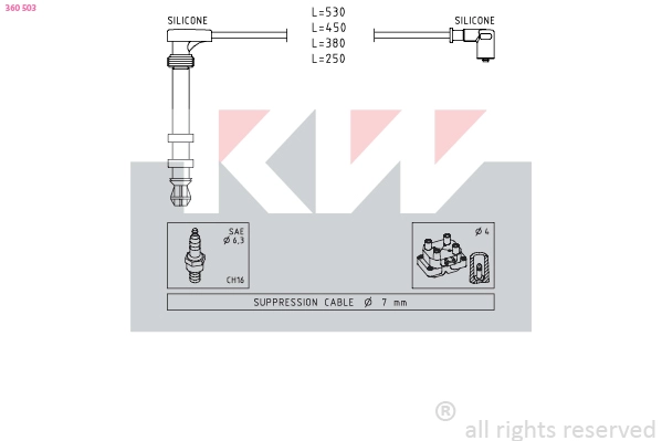 Ignition Cable Kit (360 503)