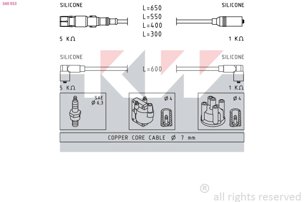 Ignition Cable Kit (360 933)