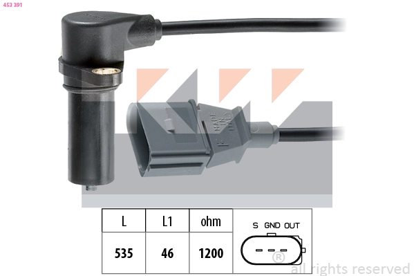 Sensor, crankshaft pulse (453 391)