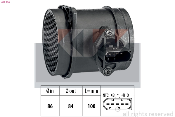 Mass Air Flow Sensor (491 194)