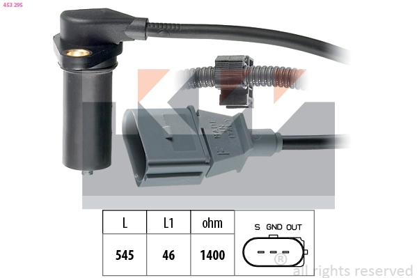 Sensor, crankshaft pulse (453 295)