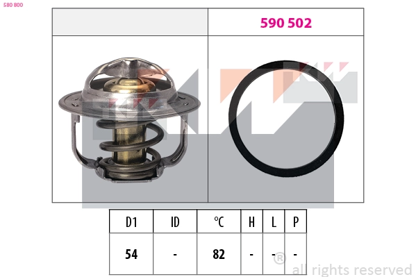 Thermostat, coolant (580 800)