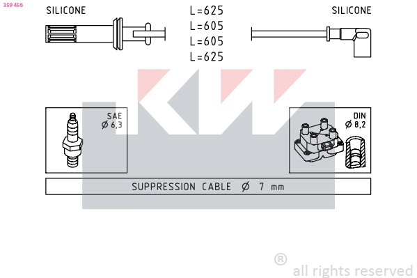 Ignition Cable Kit (359 456)