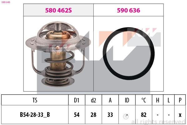 Thermostat, coolant (580 645)