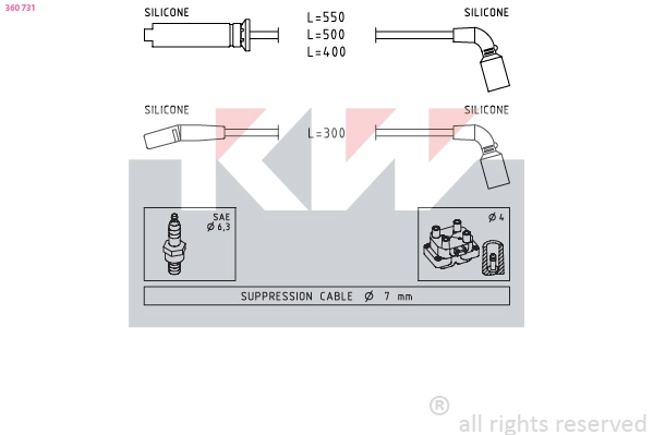 Ignition Cable Kit (360 731)