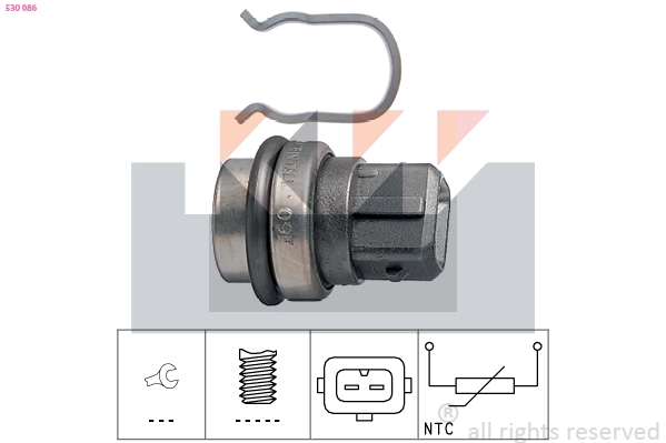 Sensor, coolant temperature (530 086)