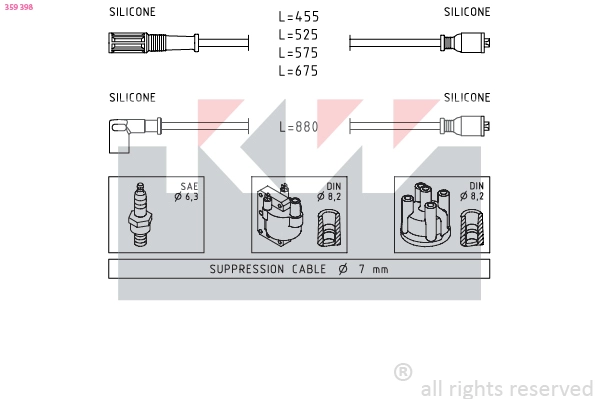 Ignition Cable Kit (359 398)