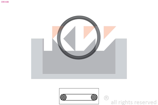 Seal, thermostat (590 648)