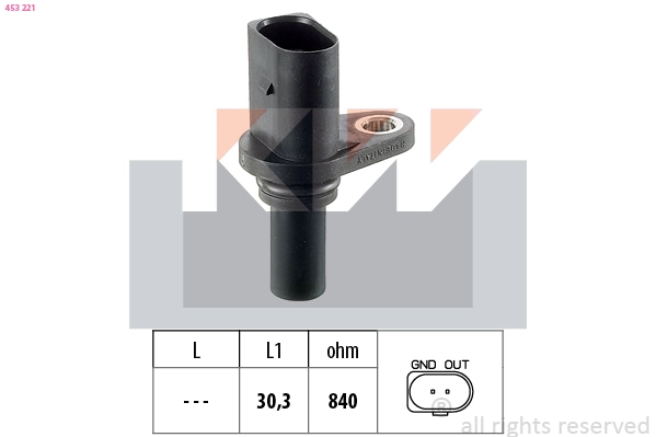 RPM Sensor, automatic transmission (453 221)