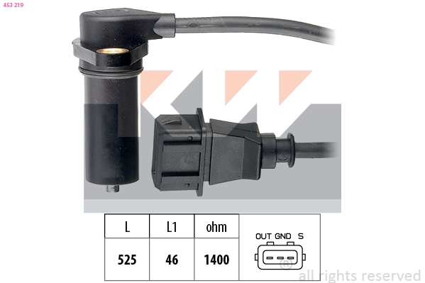 Sensor, crankshaft pulse (453 219)