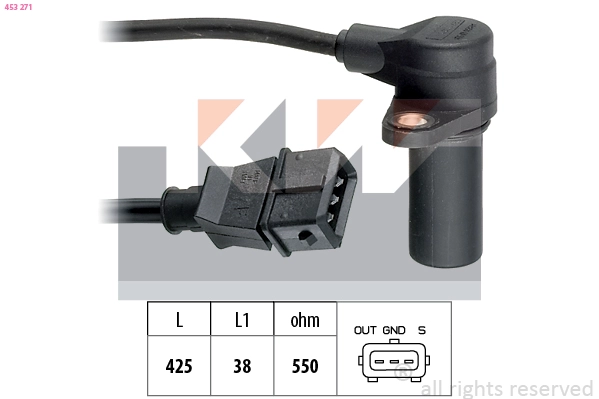 Sensor, crankshaft pulse (453 271)