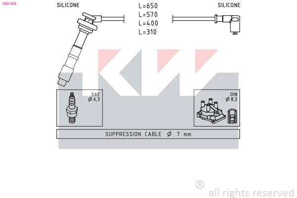 Ignition Cable Kit (360 658)