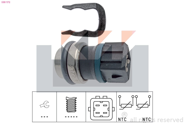 Sensor, oil temperature (530 172)