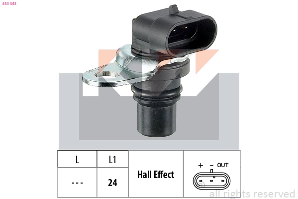 Sensor, camshaft position (453 343)