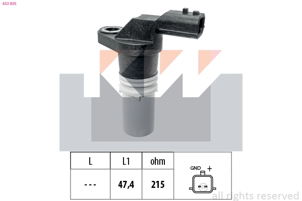 Sensor, crankshaft pulse (453 835)