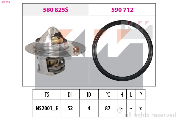 Thermostat, coolant (580 850)
