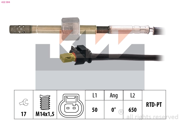 Sensor, exhaust gas temperature (422 304)